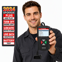 Escáner OBD2 EDIAG YA201, Herramienta de Diagnóstico OBDII para Automóviles, Lector de Códigos de Error del Motor de 2.4 Pulgadas, Probador de Batería para Todos los Automóviles OBD2