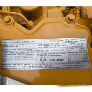 Aftermarket C4.4 4.4L Diesel Engine Assembly 6186205 | Direct Replacement for Caterpillar 320GC Excavator <b>Construction</b> <b>Machinery</b> - Product Image 2