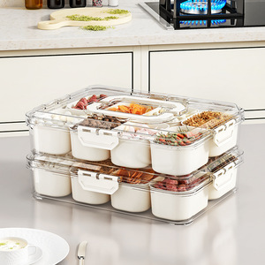 Spice Box L Airtight Kitchen Condiment Tray With Plastic Lid For Storage - Product Image 5