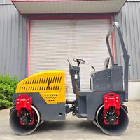 Rouleau compresseur vibrant mini à double tambour de 2,5 tonnes, neuf, fourni directement par l'usine, pour la construction de voies d'accès et le pavage de parkings