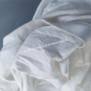 Trapos de Algodón Puro de Alta Absorción de Agua y Aceite, Trapos de Tela Reutilizables, Trapos de Camiseta Blancos Reciclados para Limpieza - Product Image 1