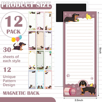 Bloc de Notas Adhesivas para Refrigerador, Personalizables, con Aroma a Papel Suave, Diseño de Dibujos Animados, Removibles, Impresión CMYK