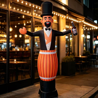 Danseur gonflable personnalisé pour barman, figurine ondulante pour la promotion de l'inauguration de bars, restaurants et cafés