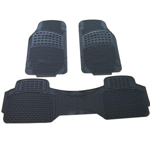 <span class=keywords><strong>Autoway</strong></span> Tapis de sol de voiture universels OEM, ensemble de 3 pièces, carrés, imperméables, durables, antidérapants, noirs, épaisseur 10 mm - Product Image 6