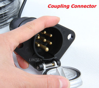 Camión Tractor Remolque Suzi 7Pin Cable en espiral con 4Pin 2 Cámaras de respaldo Conector de plomo