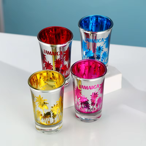 Grosir kustom 1.5oz berwarna gelas Shot dengan Jamaica Souvenir Hadiah Plating Logo personal - Product Image 6