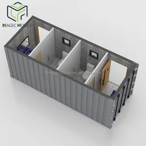 Sihirli ev fabrika tedarikçisi çıkış taşınabilir ablution tuvalet duş blokları kargo konteyneri tuvaletler