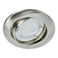 Lampe led en laiton doré et rond, avec cadre rond ou carré, accessoire en satin doré, brun et blanc, gu5.3 mr16, plafonnier