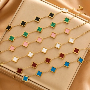 Pulsera Original de Trébol de Cuatro Hojas, Se Puede Solicitar el Catálogo de <span class=keywords><strong>Van</strong></span> <span class=keywords><strong>Cleef</strong></span> al Vendedor - Product Image 1
