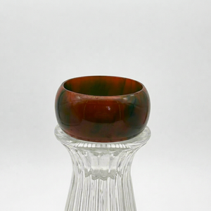 Anneau de serviette rond en résine écologique unique, largeur 5 cm, design vintage, décoration de table - Product Image 1