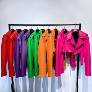 Giacca di <span class=keywords><strong>pelle</strong></span> bianca 2025 corta giacca di <span class=keywords><strong>pelle</strong></span> di agnello giacche da <span class=keywords><strong>donna</strong></span> <span class=keywords><strong>in</strong></span> <span class=keywords><strong>pelle</strong></span> - Product Image 5