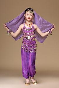 Danse du ventre haut pantalon costume tenue thème indien danse <span class=keywords><strong>Bollywood</strong></span> Halloween Costumes - Product Image 6