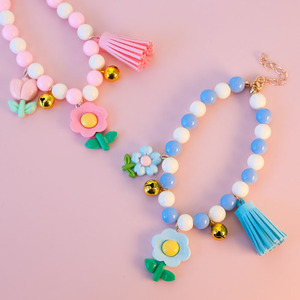 <strong>Graceful</strong> <strong>Pet</strong> Pearl Necklace Flower Dog Bell Necklace Collar - Product Image 6