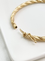 Bracelet en or véritable 18 carats Lerca Fashion AU750, bracelet torsadé en or véritable 18 carats, bijoux en or véritable pour femmes