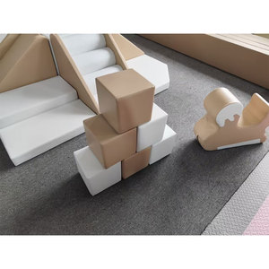 Indoor PlayGround Set With Soft Blocks And Rocking Horse For Kids Home <b>Play</b> Area - Product Image 3