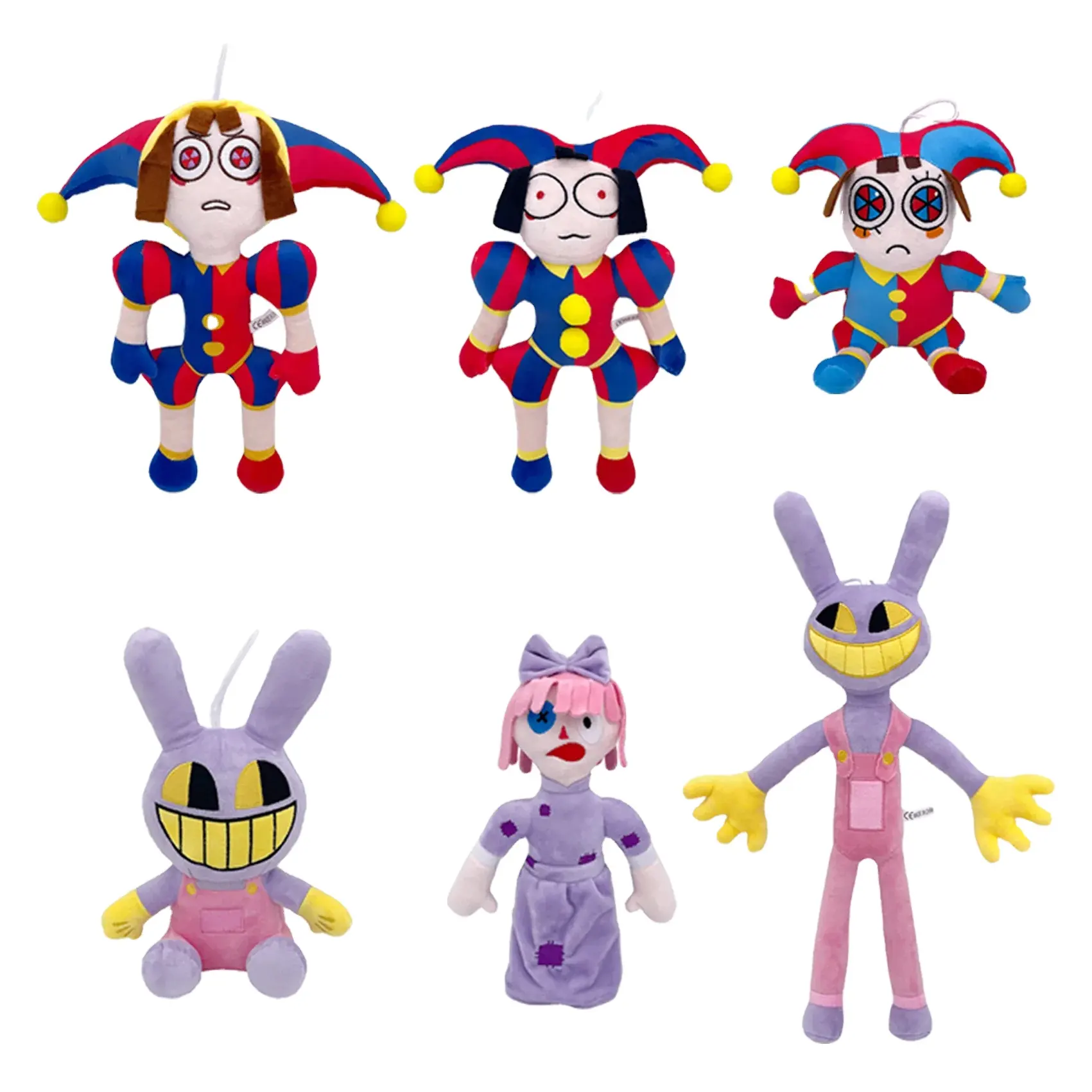 De Geweldige Digitale Circus Pluche Speelgoed Joker Pomni Jax Digitale Circus Knuffels Pop Peluches