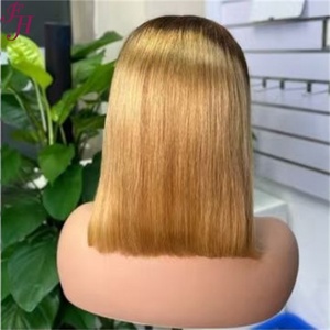 วิกผมบ๊อบตรง FH Wholesale ผมแท้แบบใส 13x4 Lace Frontal - Product Image 2