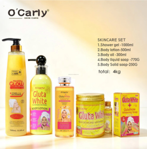 Set de Limpieza Facial O'Carly <span class=keywords><strong>Guta</strong></span> Nicotinamida Antienvejecimiento, Exfoliante y Blanqueador para Piel Negra, 5 en 1 - Product Image 3