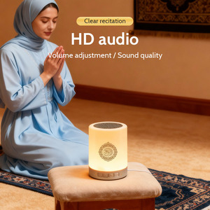 Quran Player SQ112 Electronic Audio Azan Alarm Clock Plastic Islamic Gift Portable Speaker Touch <b>Lamp</b> APP Remote Control - Product Image 4