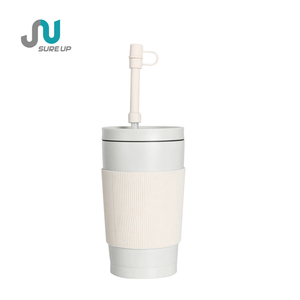 Mug intelligent personnalisé <span class=keywords><strong>de</strong></span> 460 ml, gobelet en acier inoxydable à large ouverture, affichage <span class=keywords><strong>de</strong></span> la température, thermos à café, paille, 6 à 12 heures - Product Image 2
