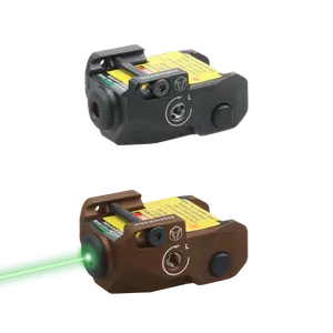 VipeRay Laser hijau pandangan hitam warna tubuh, Scrapper Subcompact Laser hijau dengan saklar Smart-Sense 21mm mount