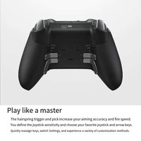 Manette de jeu sans fil Elite 2 originale avec moteur de vibration et volant de direction pour PC, connexion Type-C, matériau ABS