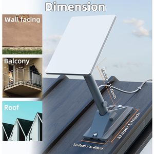 Support de montage en aluminium pour Starlink Mini, pivotant à 360°, réglage de la pente à 90°, support de toit étanche pour Starlink Mini, pour utilisation en extérieur - Product Image 2