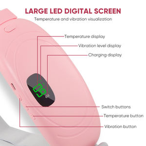 Massageador de cólicas menstruais, cinto térmico vibratório para alívio da dor, recarga quente da cintura e do estômago - Product Image 4