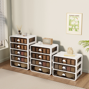 Cajas de Almacenamiento de Plástico PP, Organizador de Cajones Multicapa para Ropa Interior, para Armario y Hogar Organizado - Product Image 1