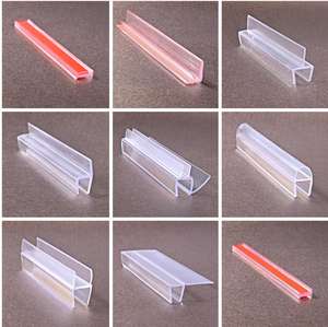 Scellage de porte en verre de <span class=keywords><strong>douche</strong></span> SDTS moderne sceau translucide 'V' avec ruban adhésif Hi-Bond ou autocollant adhésif - Product Image 6