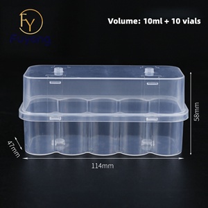 Bouteilles de stockage rectangulaires en plastique LDPE personnalisées et boîtes à flacons transparentes 3ml/5ml/7ml/10ml/10cc avec matériaux recyclés - Product Image 5