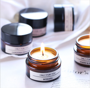<span class=keywords><strong>Pot</strong></span> de cire vide parfumé, rustique et décoratif, à fond rond, en verre d'ambre, contenant <span class=keywords><strong>pour</strong></span> <span class=keywords><strong>bougie</strong></span>, <span class=keywords><strong>pot</strong></span> avec couvercle, 80 pièces - Product Image 2