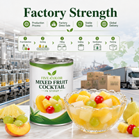 Ingeblikt gemengd fruit in siroop 850g HACCP ISO OEM Groothandel Aangepaste gewichtsverpakking Privélabel Wereldwijde import leverancier