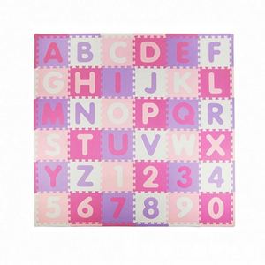 Tapis de jeu en mousse EVA pour bébé, puzzle éducatif, doux, pour le sol, avec lettres et chiffres - Product Image 2