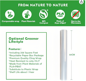 Màng bọc thực phẩm sinh học phân hủy được bán chạy nhất năm 2025, kích thước 30cm*30m - Product Image 5