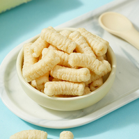 Bouffés de riz aux crevettes halal certifiés OEM Collations aux grains à saveur salée non frites