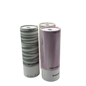 Boîte à parfum cylindrique en carton doré avec couvercle en carton, personnalisable selon les besoins - Product Image 2