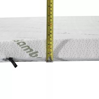 Surmatelas en mousse à mémoire de forme rafraîchissante en latex LEIZI de 2 pouces, surmatelas de lit, enroulable dans une boîte