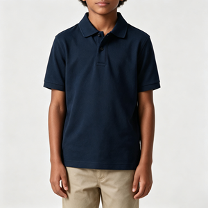 Uniforme Scolastica Personalizzata, T-Shirt <span class=keywords><strong>Polo</strong></span> per Bambini, Camicia e Pantaloni <span class=keywords><strong>Polo</strong></span> Piqué per Divisa Scolastica Maschile - Product Image 4