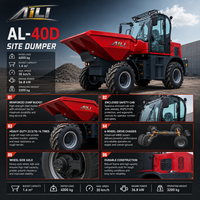 Mini-dumper chenillé de haute qualité 7000 kg, diesel, 4x4, haute efficacité opérationnelle