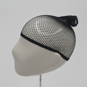 Accessorio per capelli da uomo in tessuto a trama aperta in nero - Product Image 1