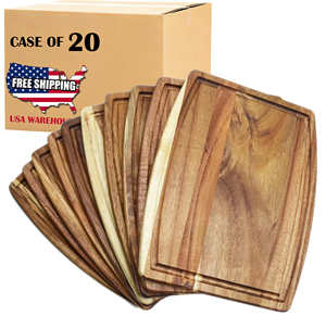 Paquete <span class=keywords><strong>de</strong></span> 20 Tablas <span class=keywords><strong>de</strong></span> <span class=keywords><strong>Cortar</strong></span> <span class=keywords><strong>de</strong></span> <span class=keywords><strong>Madera</strong></span> <span class=keywords><strong>de</strong></span> Acacia con Borde Curvo, <span class=keywords><strong>Tabla</strong></span> <span class=keywords><strong>de</strong></span> Charcutería <span class=keywords><strong>de</strong></span> <span class=keywords><strong>Madera</strong></span> <span class=keywords><strong>para</strong></span> el Hogar y Restaurantes, Envío Gratuito desde Almacén en EE. UU. - Product Image 1