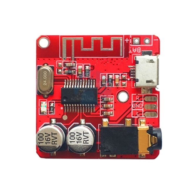Mini MP3 Blue-tooth 4.1 Lossless Decoder Stereo Output Board Car Speaker Amplifier Module Circuit Board Module 3.7V 5V Micro Usb