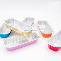 Carte personnalisée de 200ml moule à pain en aluminium jetable coloré pour muffins plateau de cuisson en aluminium pour gâteau fabricant de conteneurs en aluminium