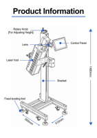 Machine de marquage laser CO2 40W 60W à refroidissement par air, nouveau codeur laser volant pour l'emballage alimentaire, code de date, numéro de lot DXF/BMP/AI/PLT