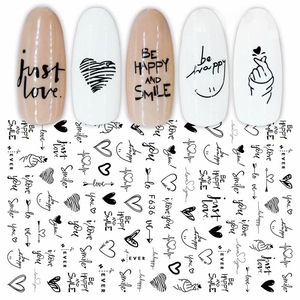 Autocollants pour ongles en 3D, autocollants de visage, de style abstrait, Sexy, pour <span class=keywords><strong>manucure</strong></span>, décoration artistique, curseur d'eau, <span class=keywords><strong>2022</strong></span>, 1 pièce - Product Image 2