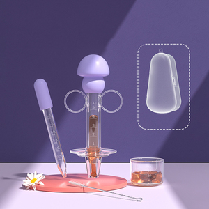 Distributeur de médicaments en silicone pour bébé, dispositif d'alimentation de médicaments à seringue de type mamelon anti-étouffement - Product Image 6