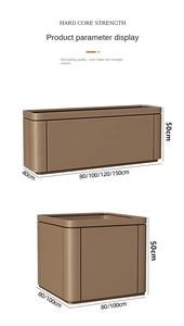 Bac à fleurs en acier inoxydable <span class=keywords><strong>pour</strong></span> extérieur, combinaison personnalisée <span class=keywords><strong>d</strong></span>'<span class=keywords><strong>escalier</strong></span> et de balcon, siège de plantation avec design moderne - Product Image 2