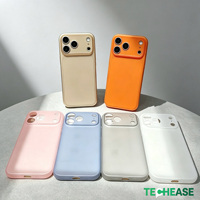 Coque transparente mate en TPU souple, couleur unie, étanche et antichoc