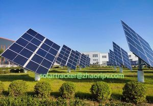 Fabricantes <span class=keywords><strong>Solar</strong></span> Sistema DE SEGUIMIENTO DE DOBLE EJE Soporte de montaje <span class=keywords><strong>Azimut</strong></span> de tierra 0 a 60 Altitud con sistema de accionamiento de giro - Product Image 2